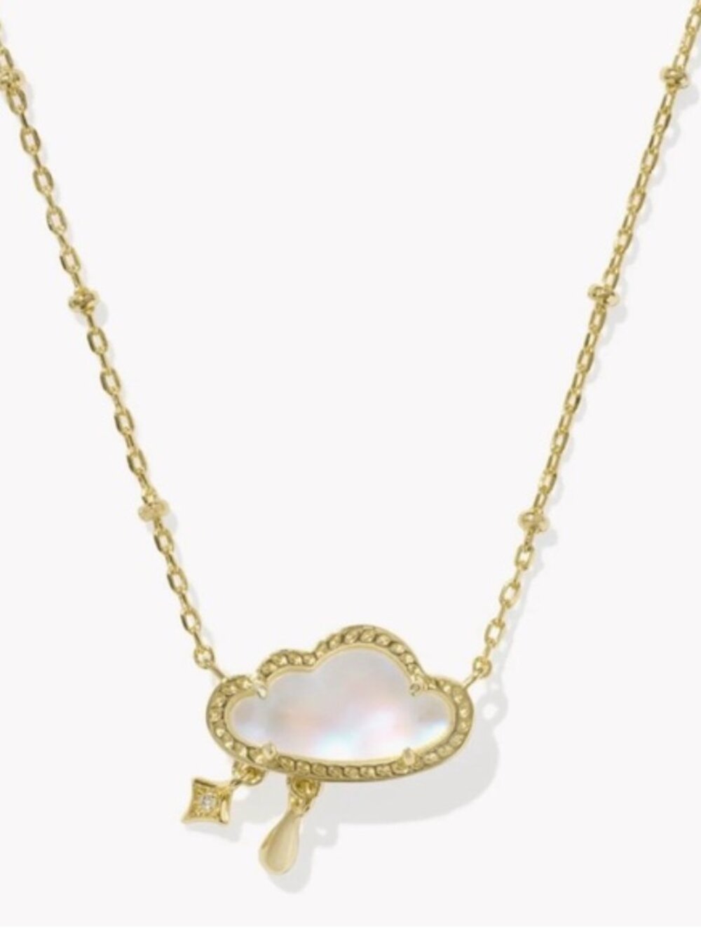 💞💞💖 kendra scott celeste cloud gold short pendant necklace NEW